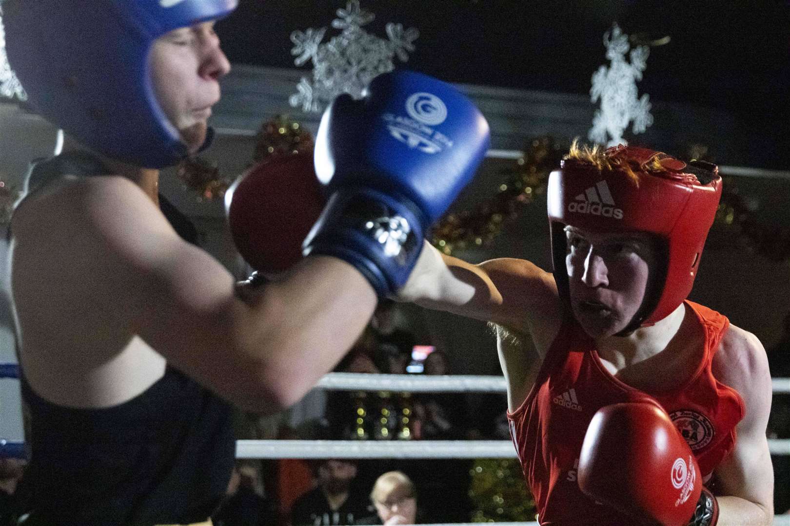 Fynlay Keenon opened Highland Boxing Academy's home show in December 2021 by picking up a unanimous decision victory over William Clark. Picture: David Rothnie