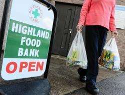 Food bank use continues to rise.