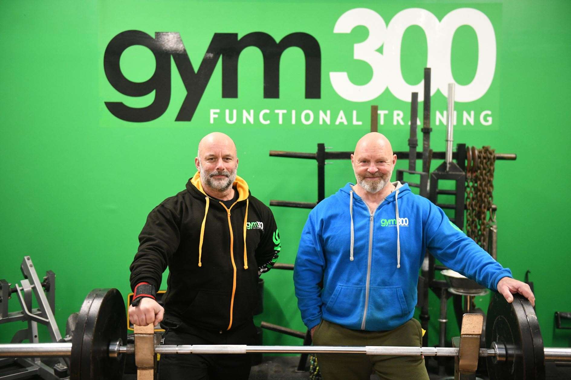 Tom Ashmole, Gym 300 owner, and Ash Sinclair. Picture: James Mackenzie