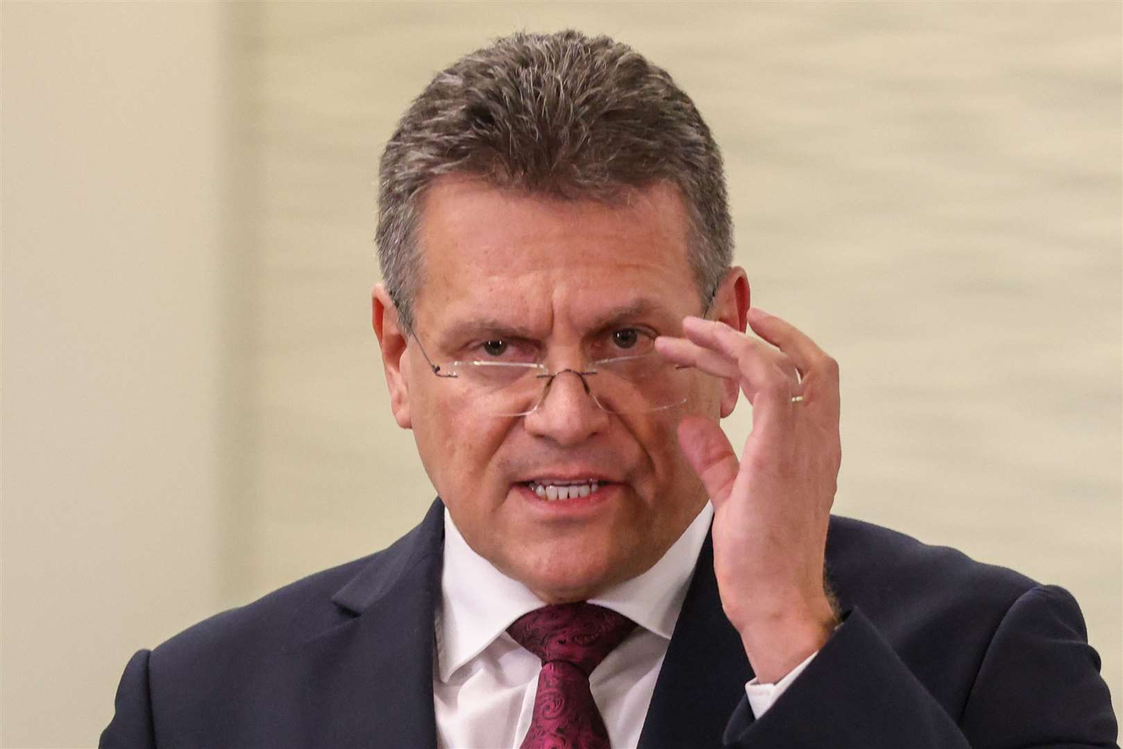 European Commission vice-president Maros Sefcovic (Hollie Adams/PA)