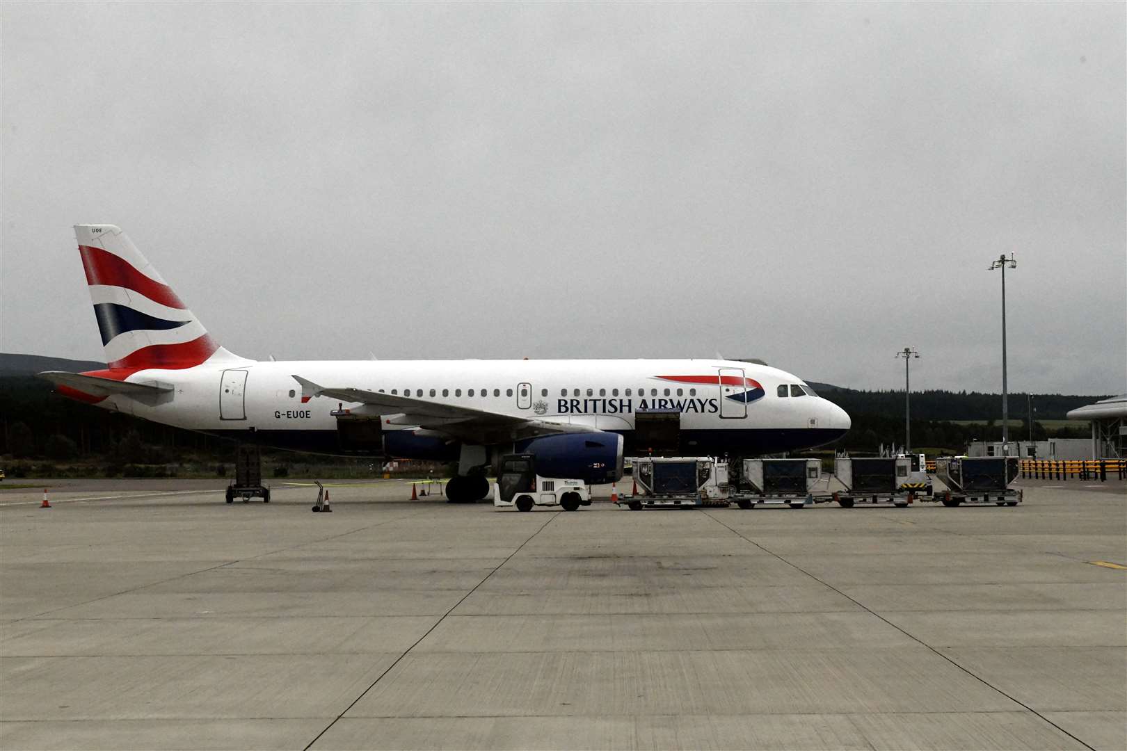 British Airways at Inverness Airport. Picture: James Mackenzie.