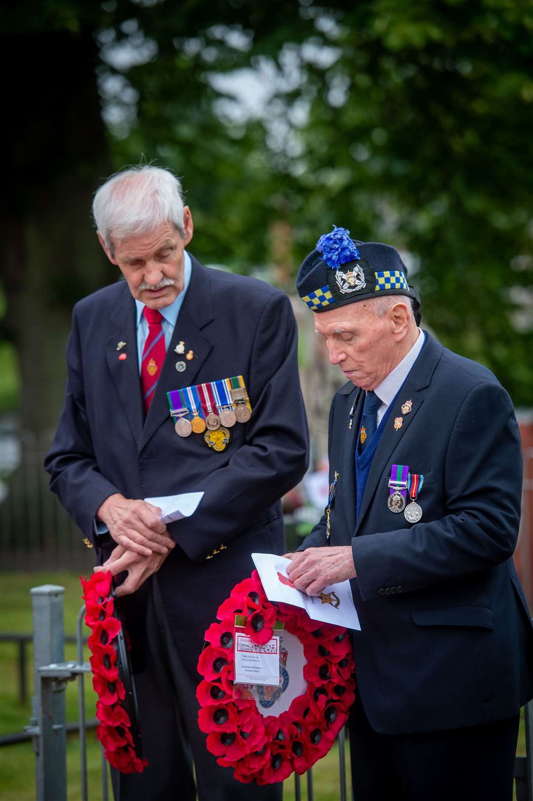75th anniversary of VJ Day, Cavell Gardens war memorial, Inverness.
