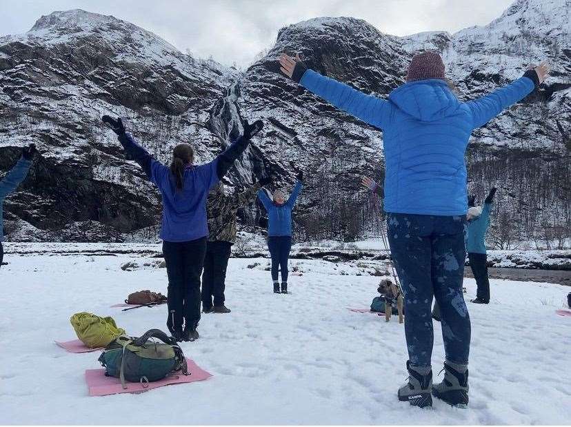 Wild Yoga in Glen Nevis will be part of the Fort William Mountain Festival. Picture: Wild Yoga Glencoe