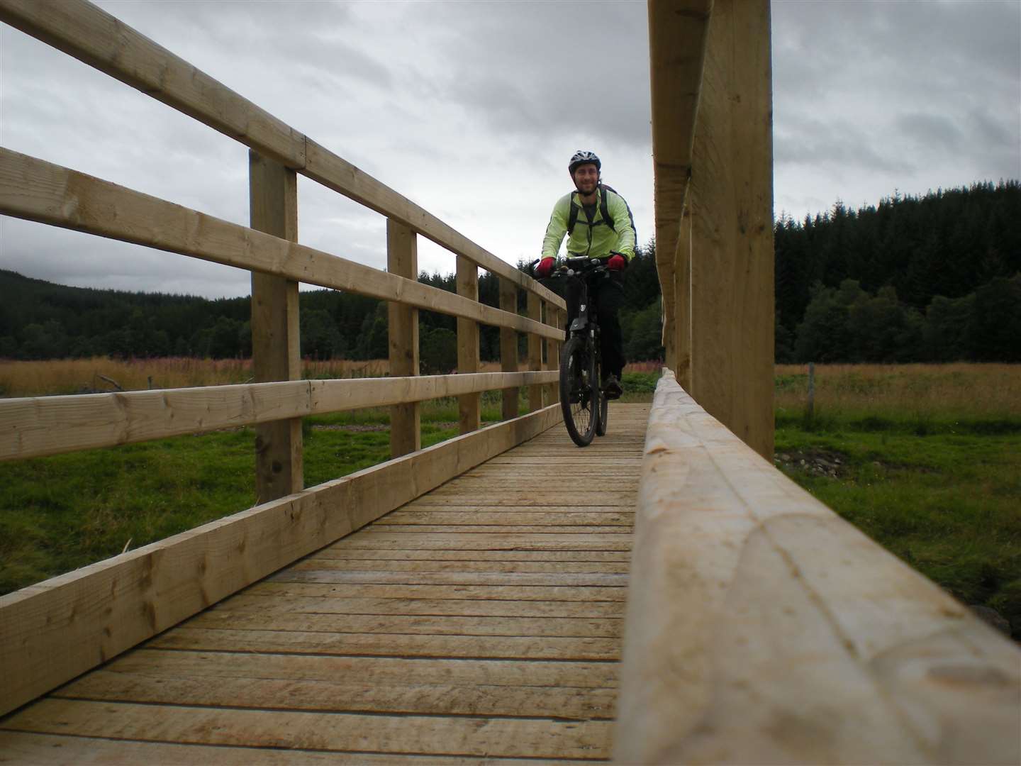 John on part of the South Loch Ness Trail route in 2011.