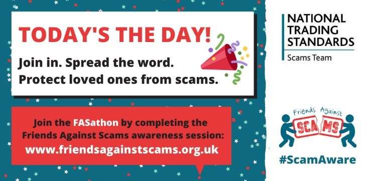 People are urged not to put up with scams.