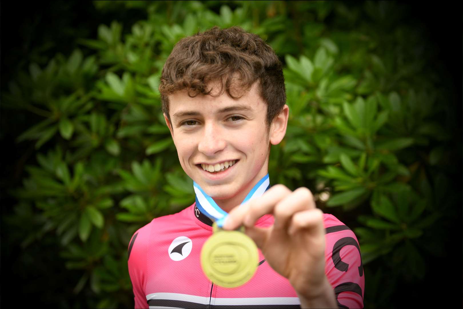 Tyler Clare, Scottish National Fifty Time Trial Champion. Picture: James Mackenzie.