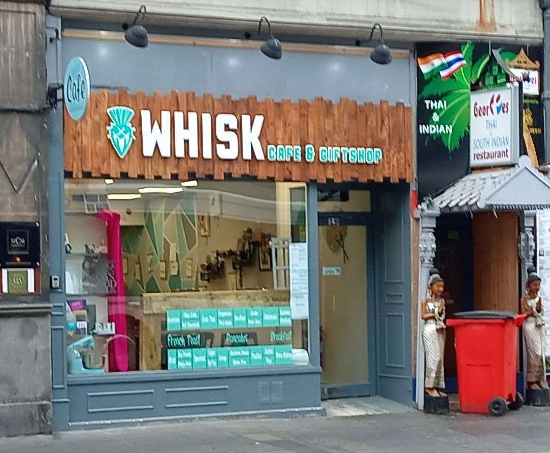 The Whisk Cafe at 19 Queensgate, Inverness, which has announced it will close on Monday, May 6. Picture: Philip Murray.