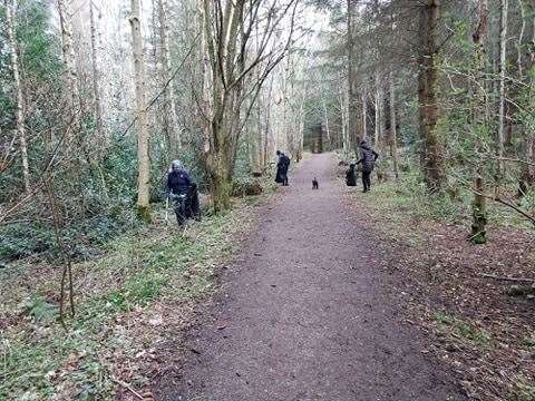 Clarity Walks held its first clean up in Culloden Woods on March 28.