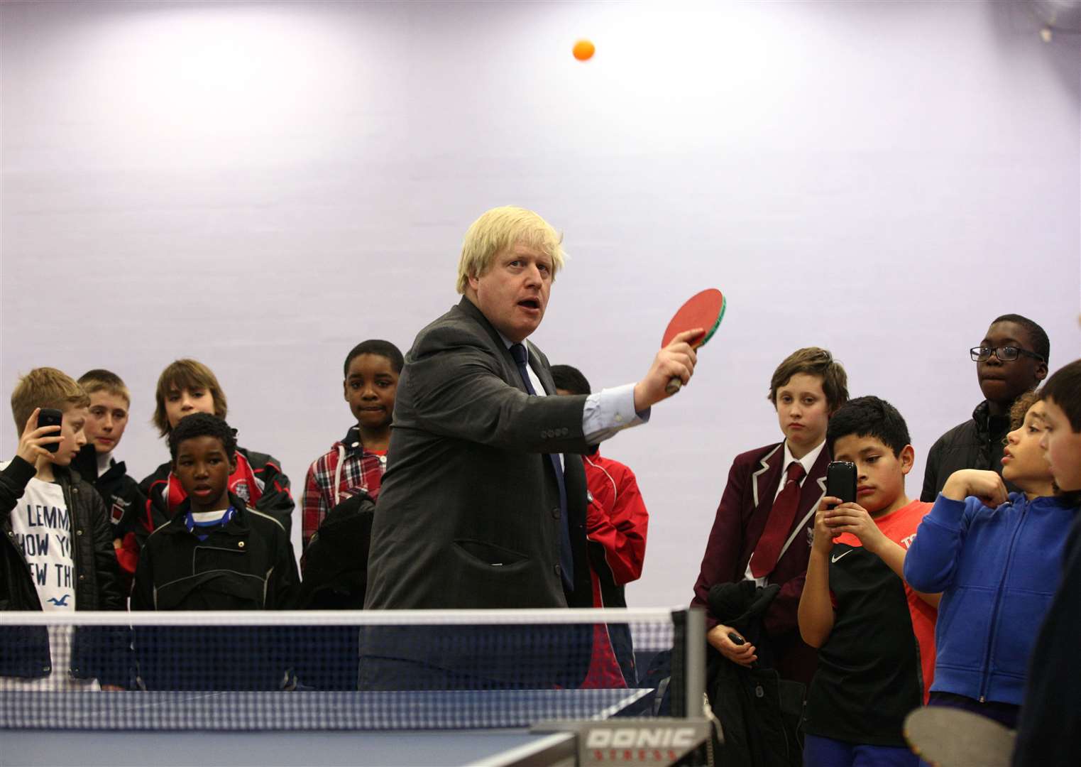 … and his fondness for table tennis had him claiming it was originally an English invention called wiff-waff (Yui Mok/PA)