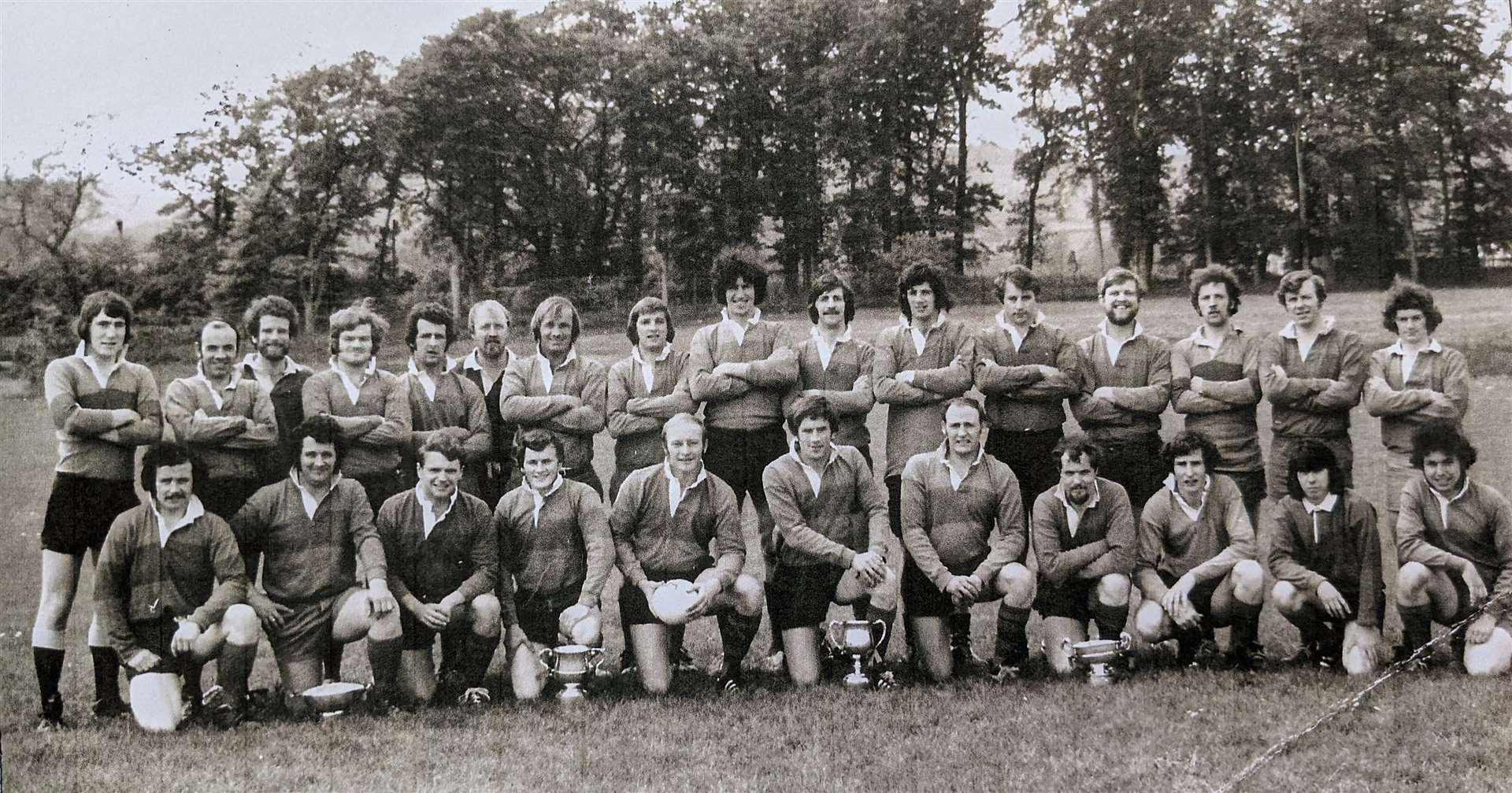 Highland RFC players from the mid 1970s.