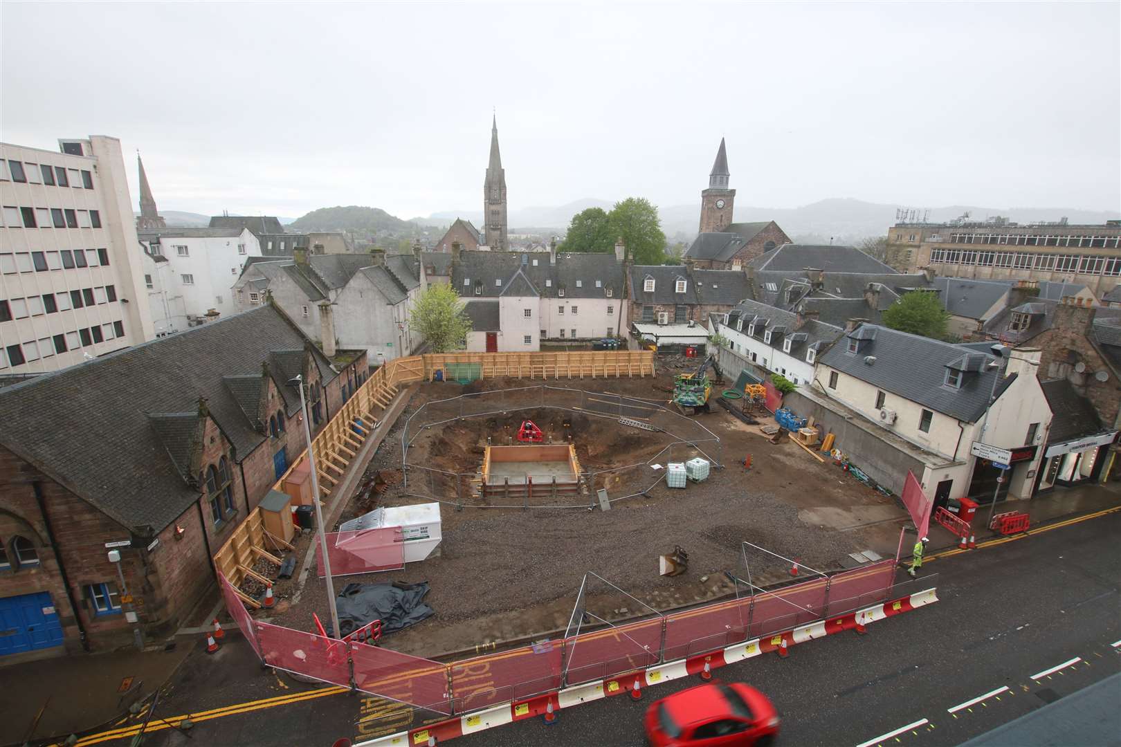 Foundations have begun to be laid at the site in Academy Street.