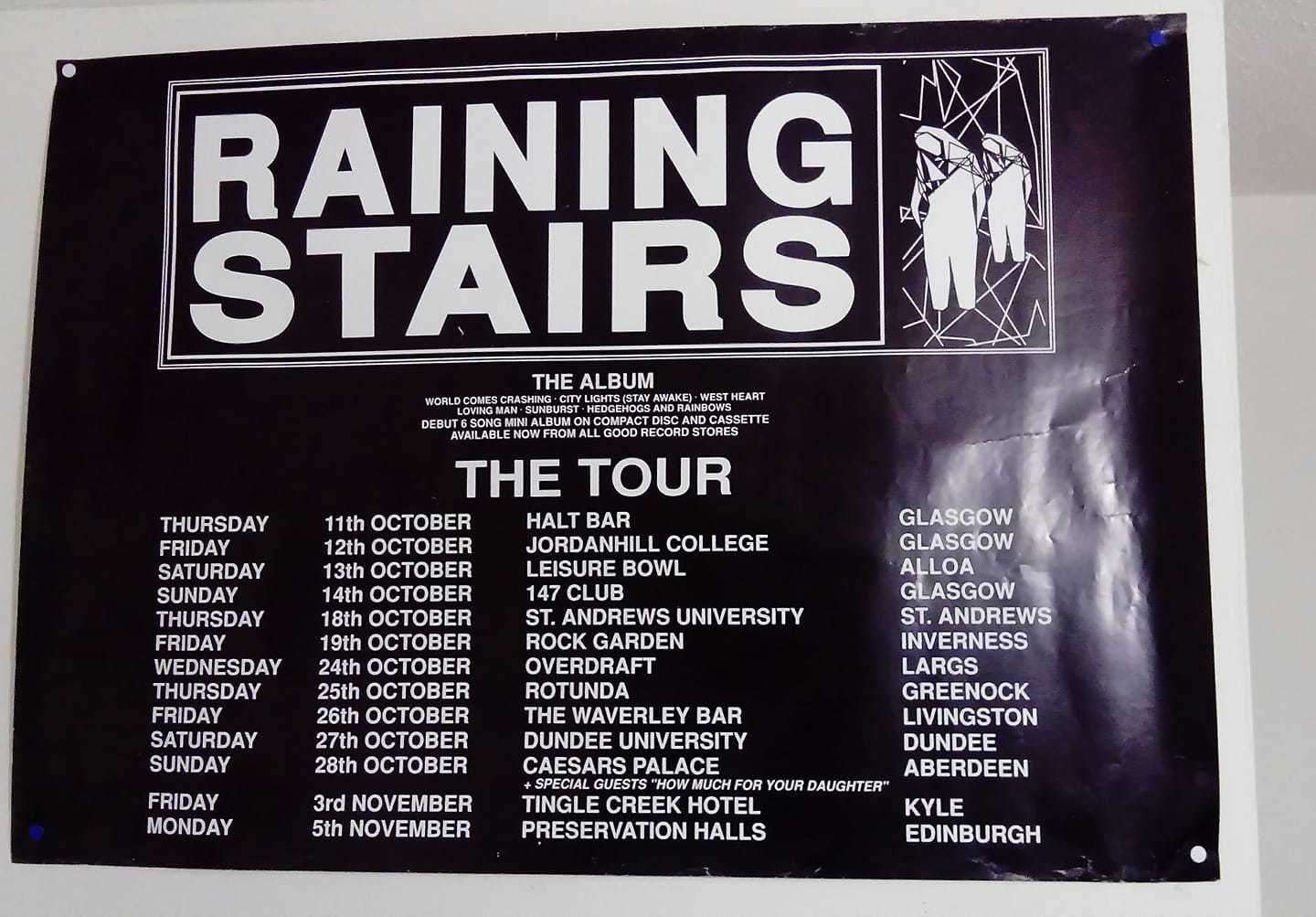 A tour poster from the band's heyday in the late 80s and early 90s.