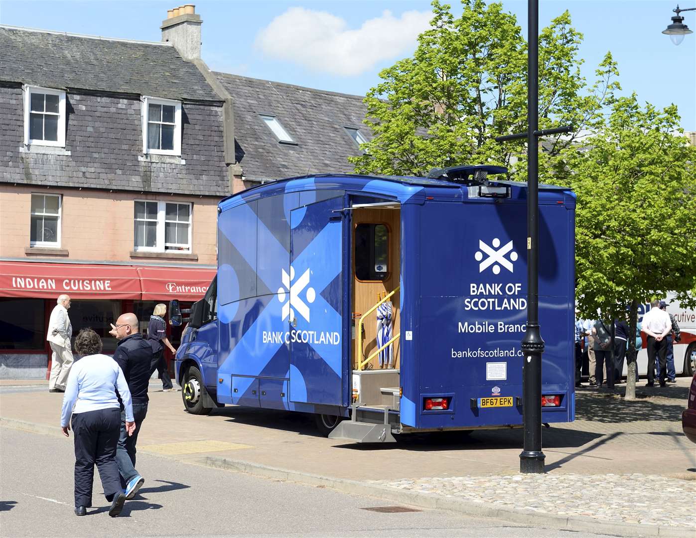 Bank of Scotland mobile banking in Beauly Square. Picture: Gary Anthony.
