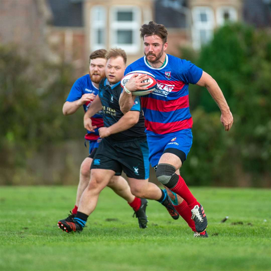 Rugby Craig Dunain v Fraserburgh, Inverness High School...With the ball John Stirling...Picture: Callum Mackay..