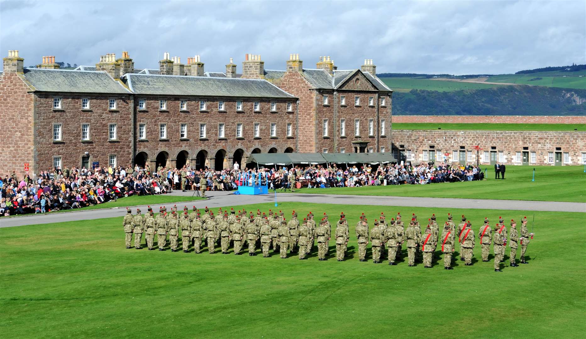 HRH The Duke of Rothesay, Royal Colonel, The Black Watch, 3rd Battalion The Royal Regiment of Scotland attends a parade and Families Day at Fort George Inverness..