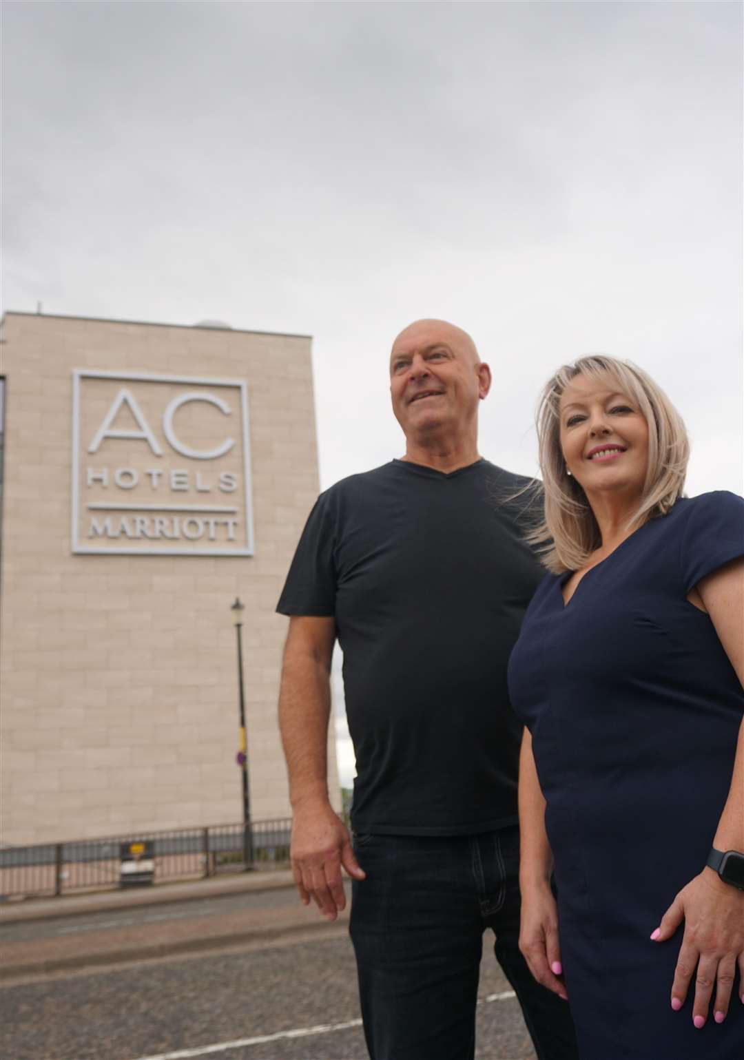 John Farrelly, Corporate Commercial Lead at Hotel Co 51, and Tracey Mottram, General Manager at AC by Marriott Inverness. Pictures: Federica Stefani.