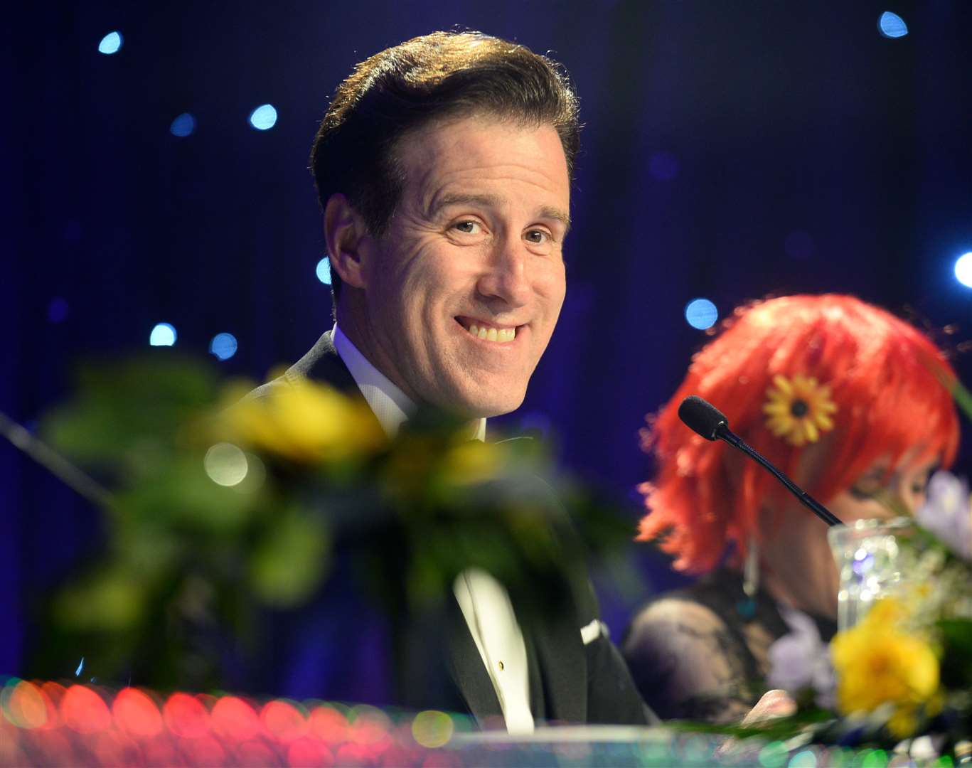 Celebrity judge Anton Du Beke at this year's Strictly Inverness final.