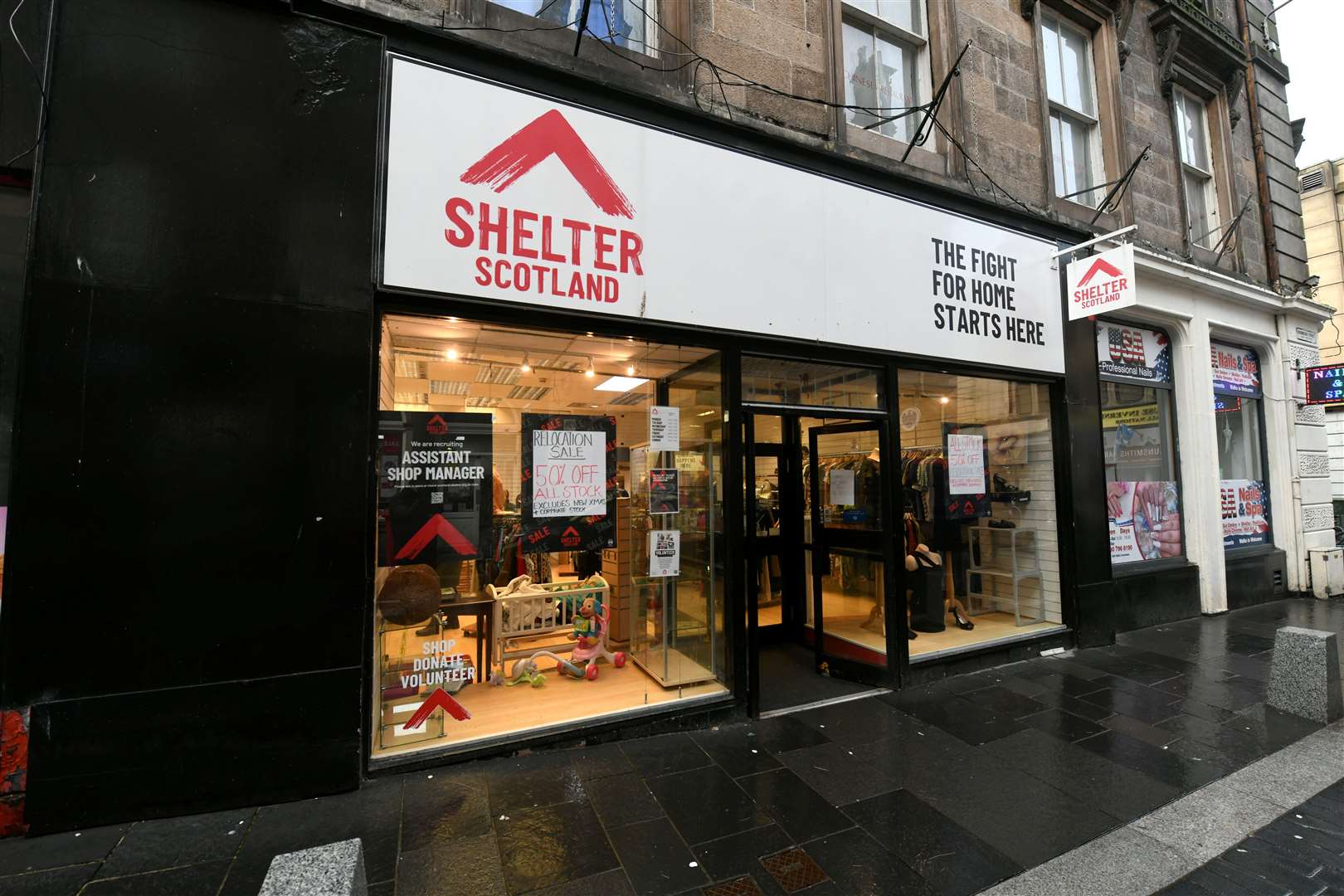 Present location of Shelter Scotland in Drummond Street.