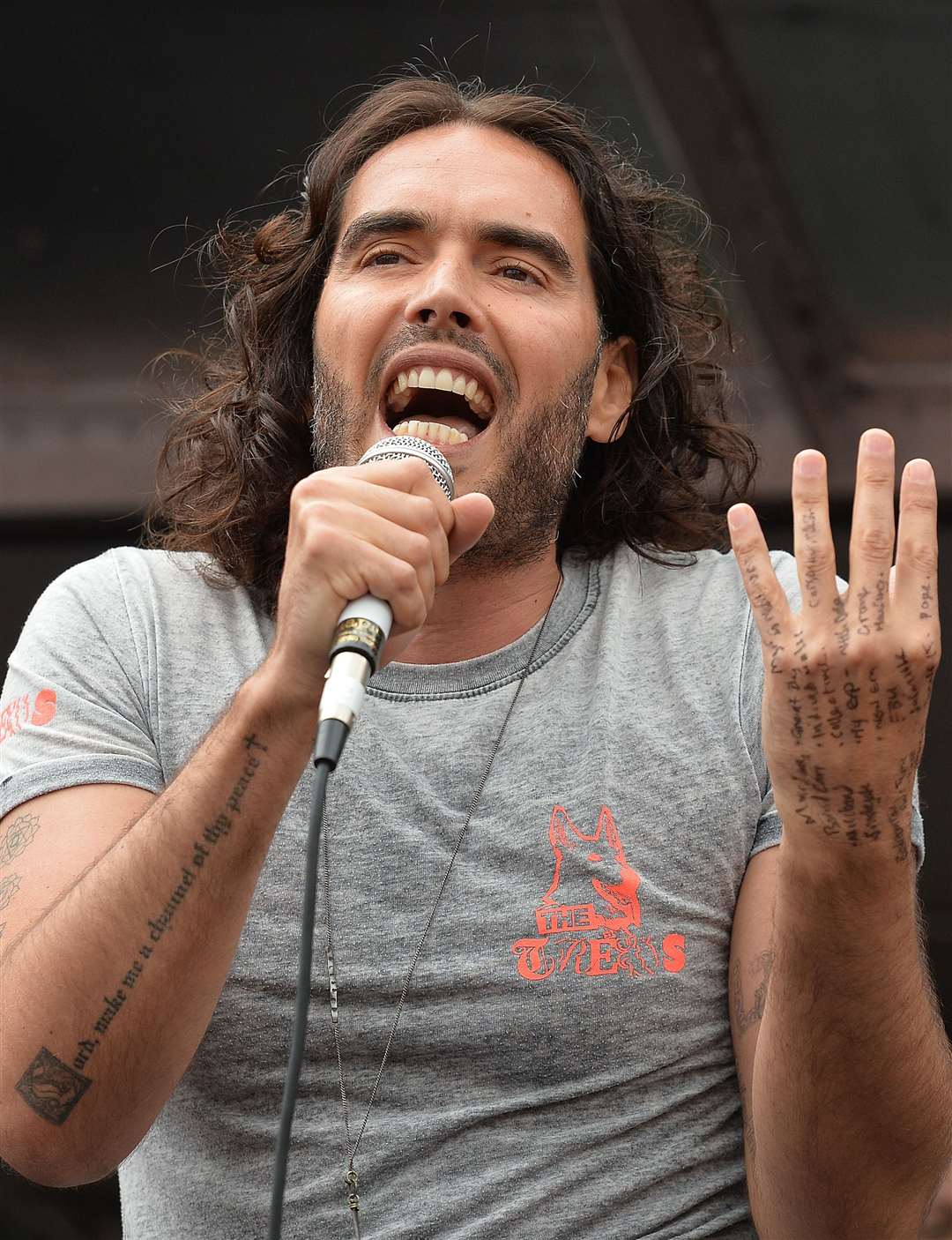 Russell Brand has been accused of pursuing audience members for sex (John Stillwell/PA)