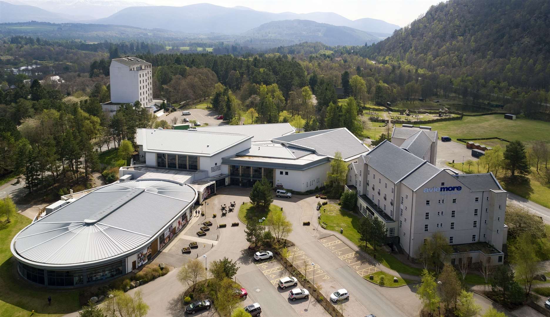 The Macdonald Aviemore Resort where a Covid-19 cluster has been confirmed by NHS Highland.