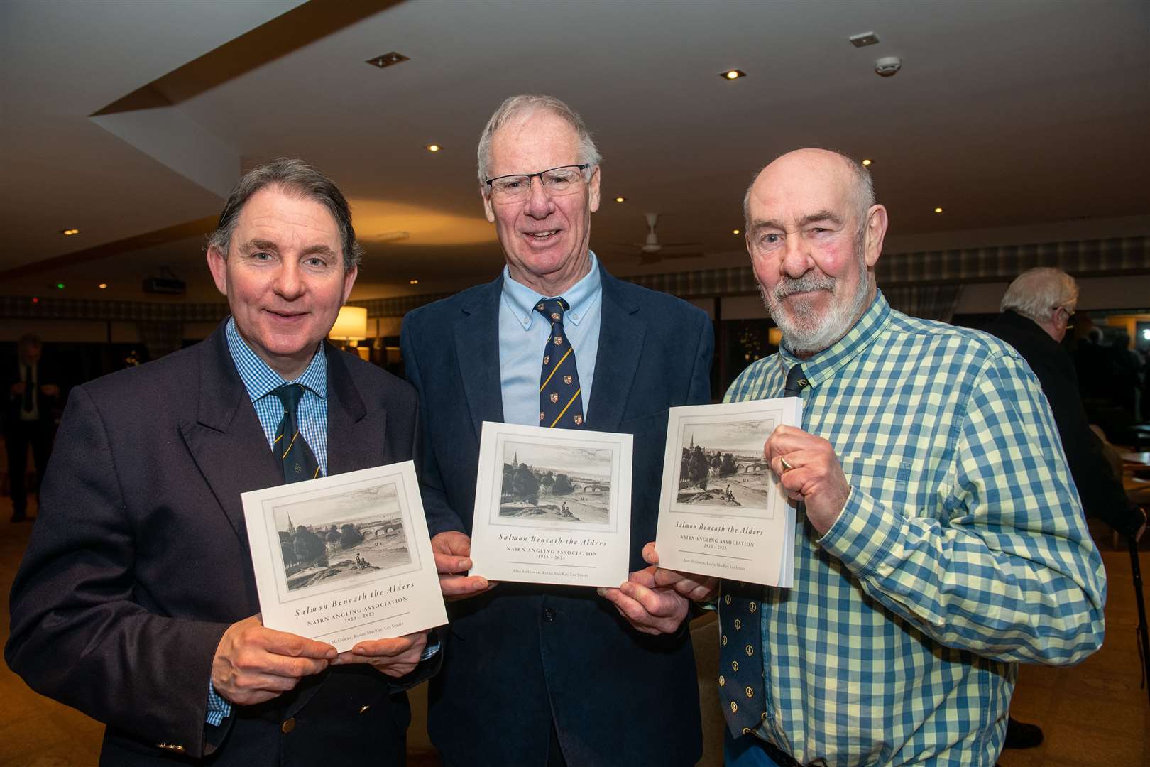 The three authors at the book launch (from left): Alan McGowan, Les Stuart, Kevan MacKay. Picture: Ian MacRae.