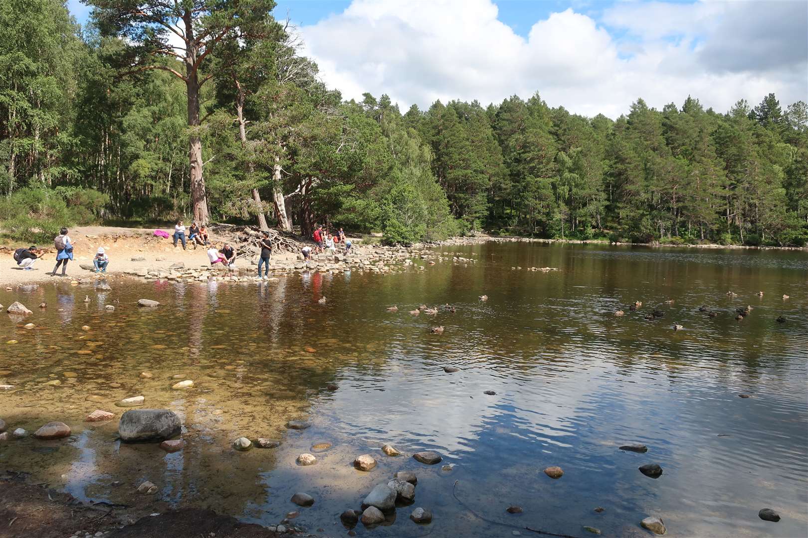 Loch an Eilein is a popular spot with visitors.