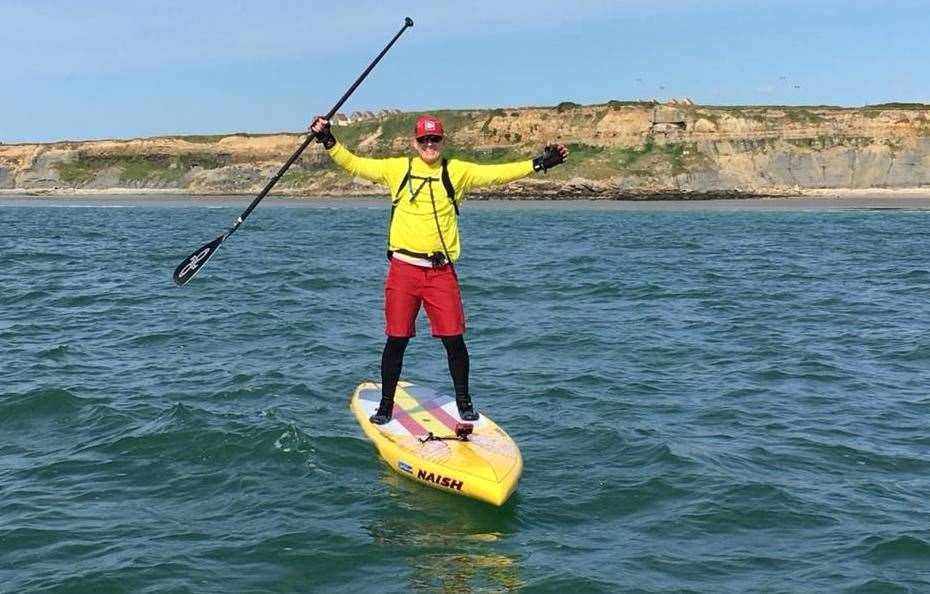 Adrian Angell is hoping to take part in Great Glen Challenge by paddleboarding from Fort William to Inverness.