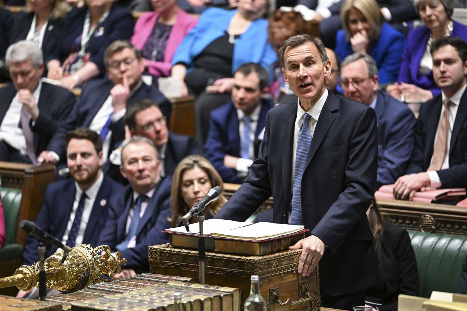 Chancellor of the Exchequer Jeremy Hunt delivered his Budget in the House of Commons (Andy Bailey/UK Parliament/PA)