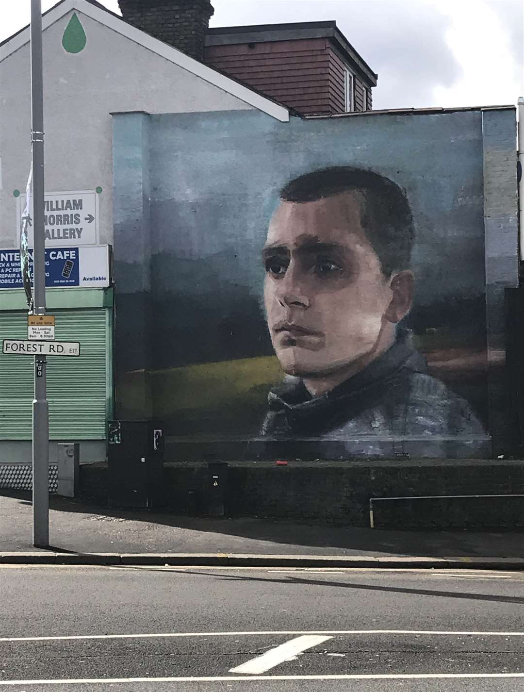 A mural of Joseph Williams-Torres in Forest Road, Walthamstow, east London, close to where he was shot dead as he sat in a car (Emily Pennink/PA)