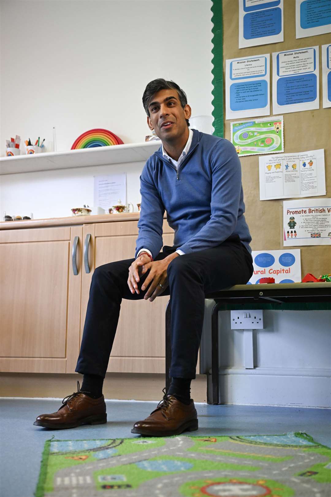 Rishi Sunak said there was a need to ‘exercise extreme caution’ when it comes to gender care for children (Paul Ellis/PA)