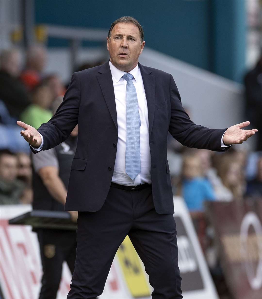 Malky Mackay will have been disappointed with his side's display against Aberdeen. Picture: Ken Macpherson