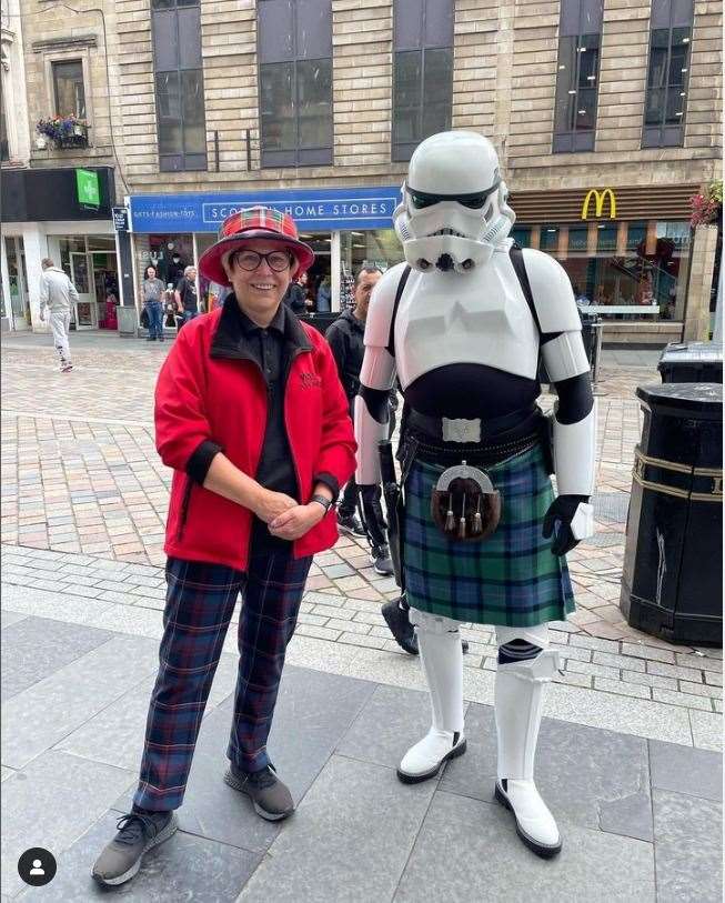 Cath found a Scottish storm trooper. Picture: Walk Inverness