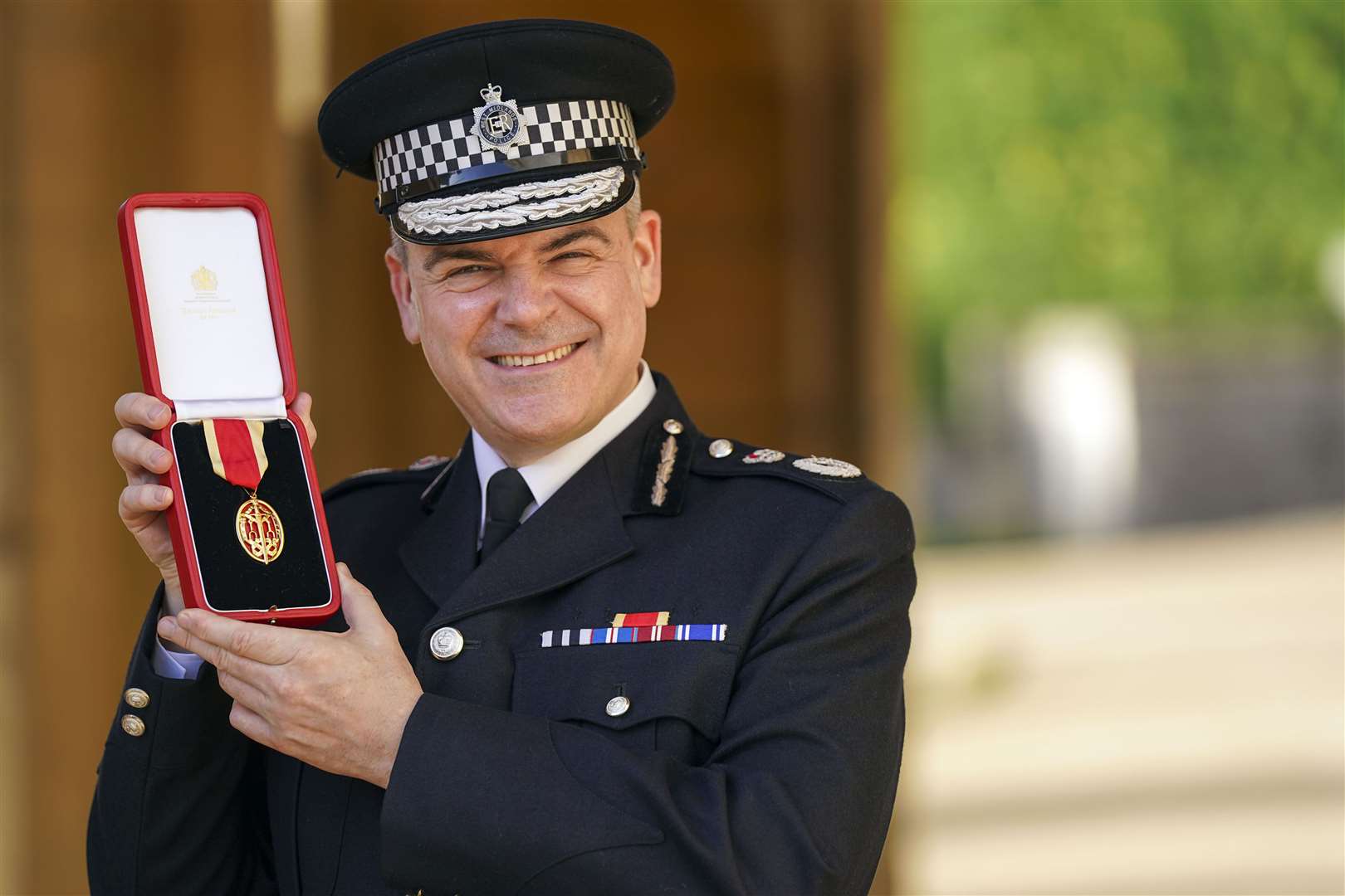 Sir David Thompson, the out-going chief constable (Steve Parsons/PA)