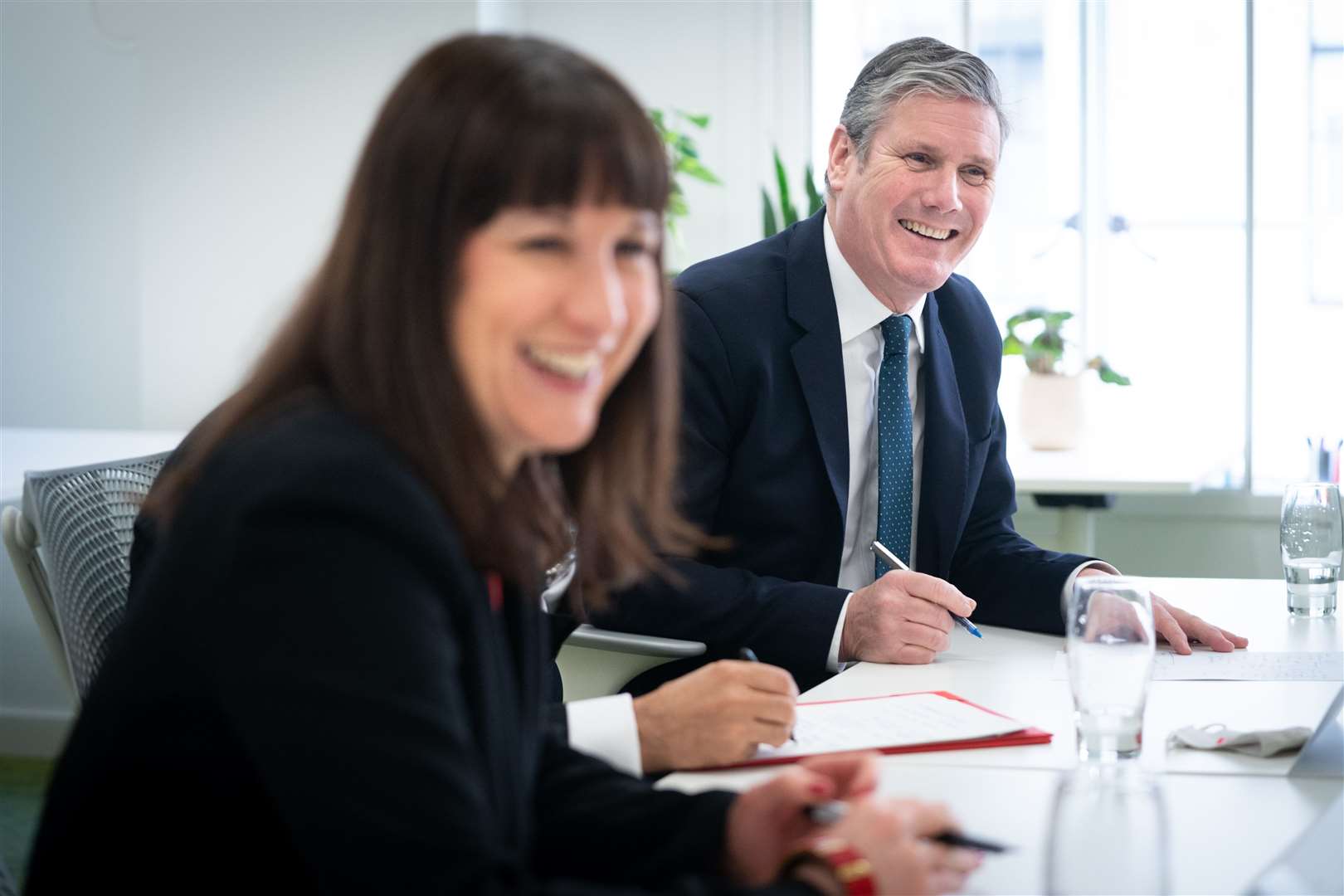 Sir Keir Starmer said he and shadow chancellor Rachel Reeves will provide ‘sound finances’ and ‘strong, secure and fair growth’ (PA)