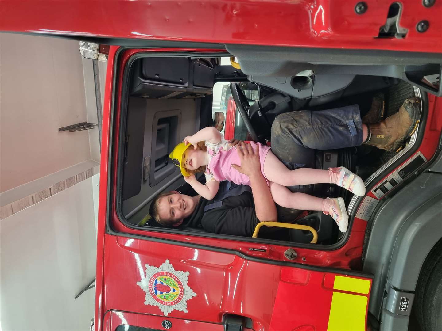 Alloweigh was given a tour of her local fire station (family handout/PA)