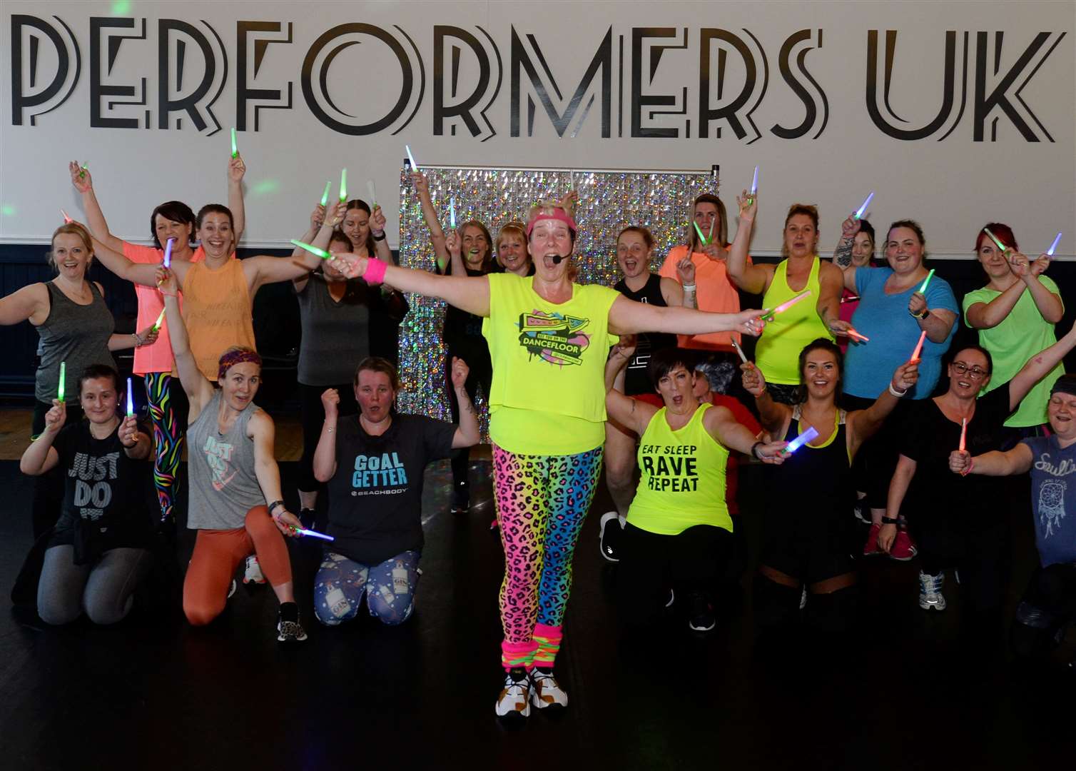 New Clubbercise group at Perfomers Uk.Fitness coach Louize Racklin are looking for more eople to try Clubbercise.Picture Gary Anthony.