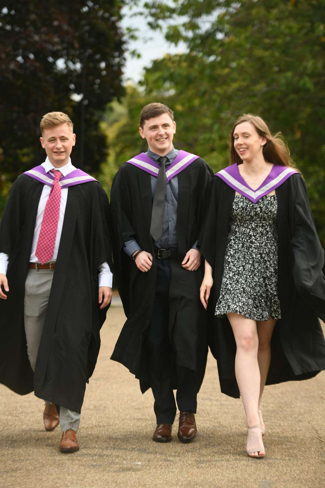 UHI graduates James Geddes, Alex Geddes and Fay Prosser. Picture: James Mackenzie