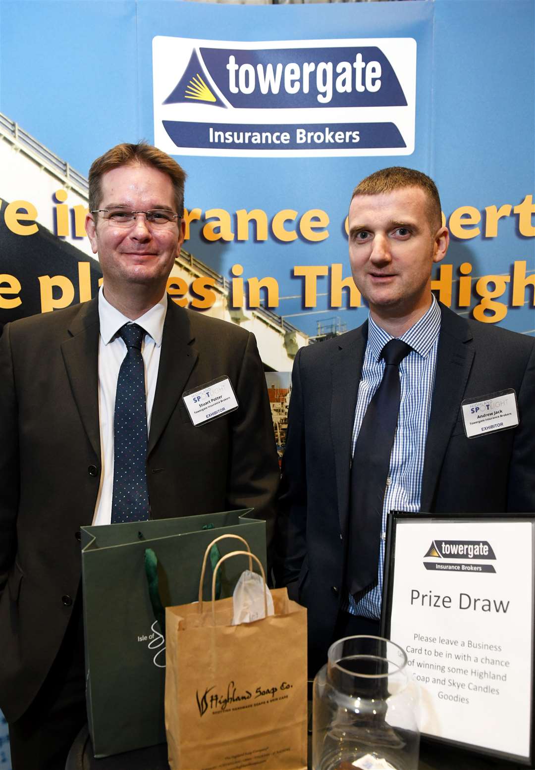 Stuart Potter and Andrew Jack, Towergate Insurance Brokers. Picture: James Mackenzie.