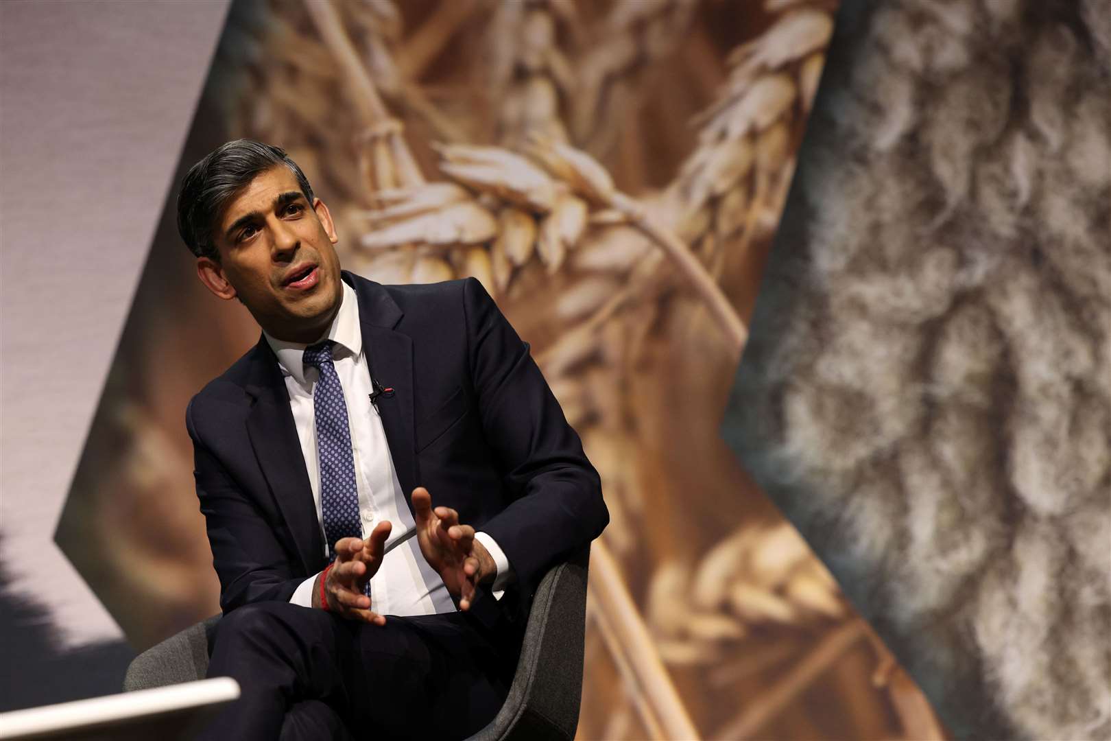 Mr Sunak was the first Prime Minister to appear before the NFU since 2008 (Adrian Dennis/PA)