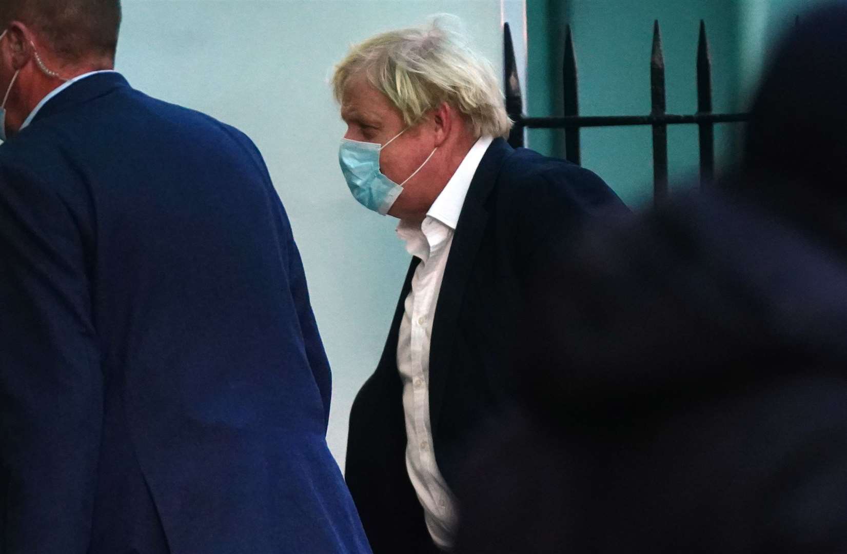 Prime Minister Boris Johnson arriving at a central London hospital where his wife Carrie gave birth to her second child. (Victoria Jones/PA)