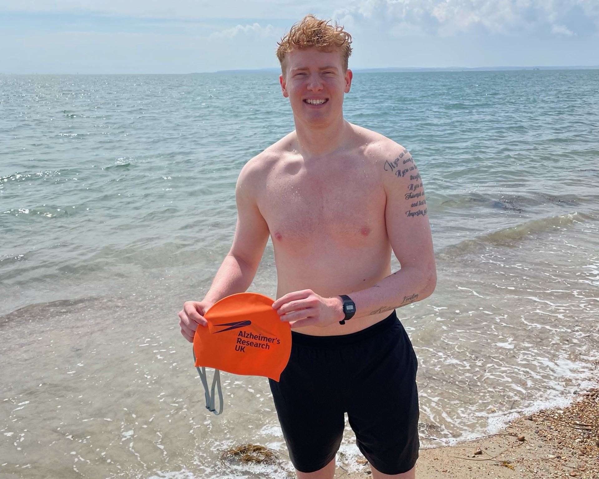 Louis Alexander has completed swimming challenges in the past but hopes to achieve two world records with his latest feat (Louis Alexander/PA)