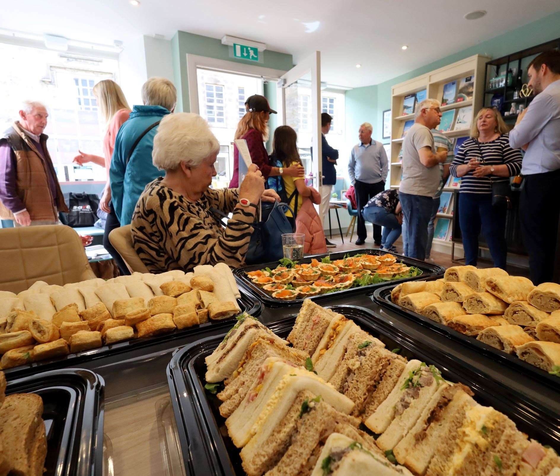 There was plenty of food laid out for everyone who attended. Picture: James Mackenzie.