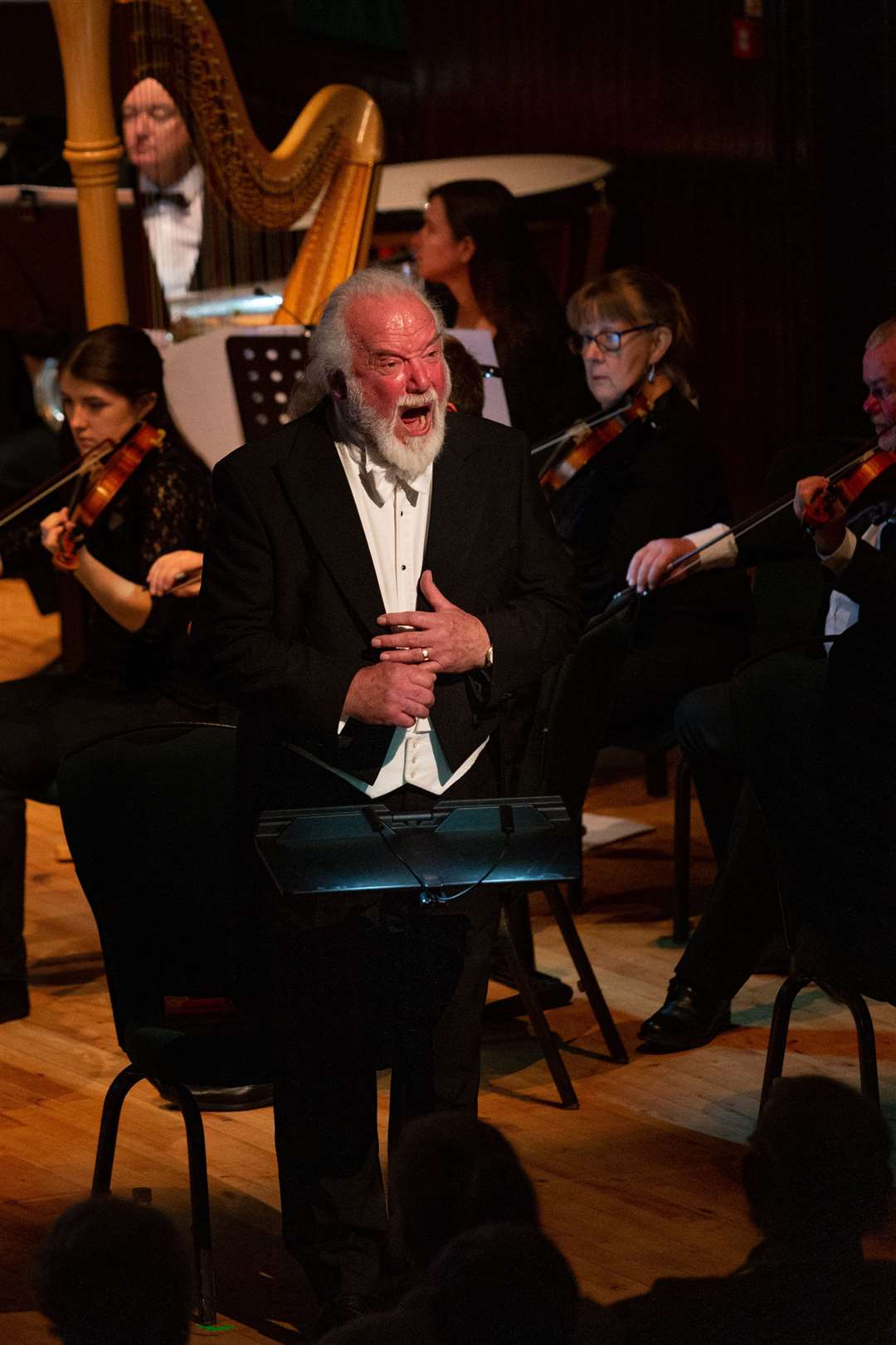 Soloist Sir John Tomlinson guested with the Mahler Players for Tristan Und Isolde. Picture: Sam Leakey