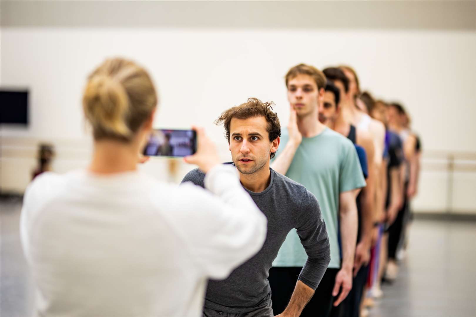 Principal Bruno Micchiardi in rehearsals with the company at Scottish Ballet for Coppelia. Picture: Andy Ross