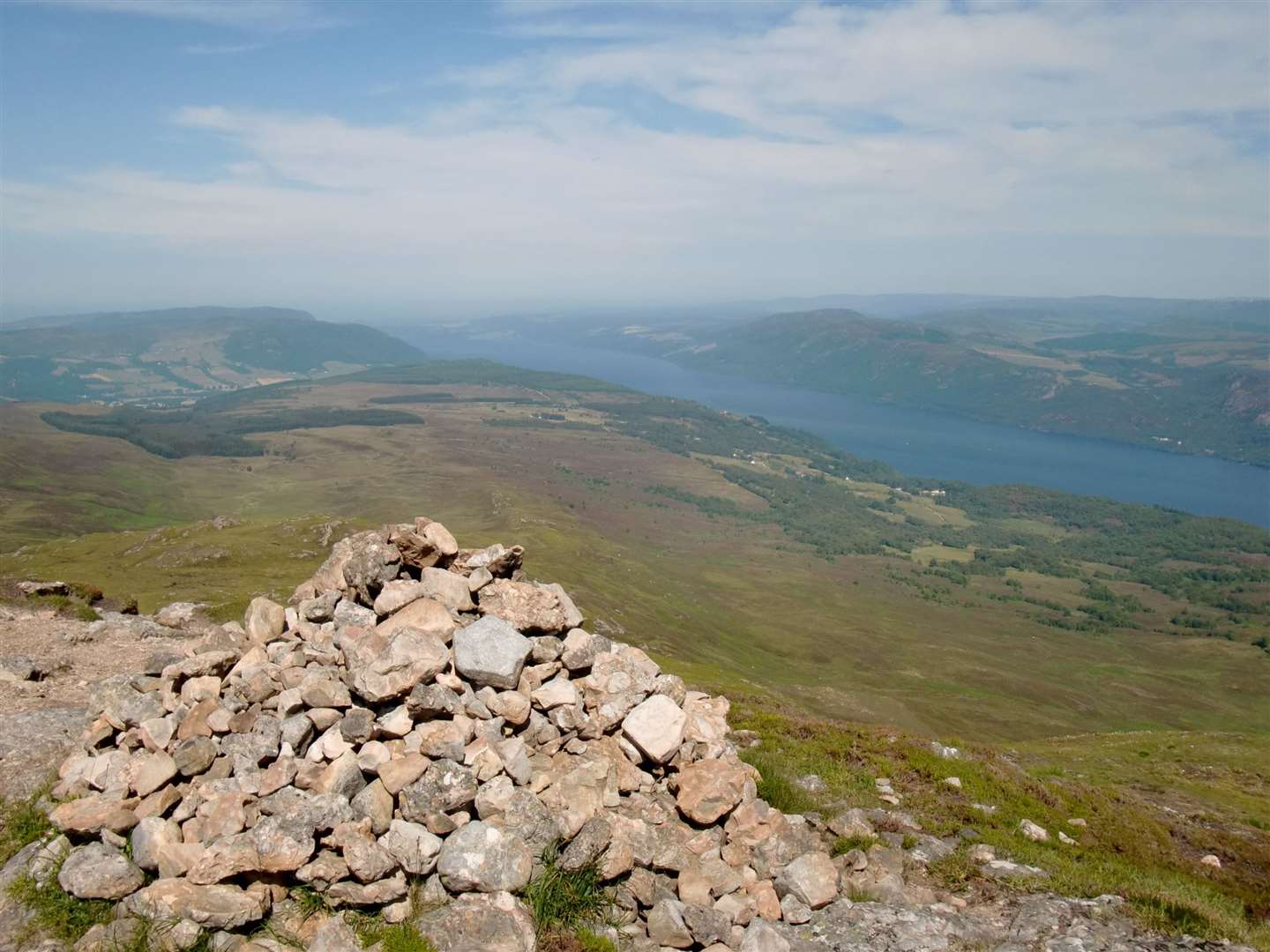 The expanse of Loch Ness from Meall Fuar-mhonaidh..