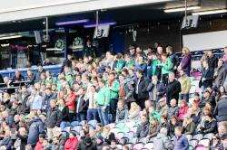 Highland's vocal support cheer them on at Murrayfield. Picture: Owen Cochrane.