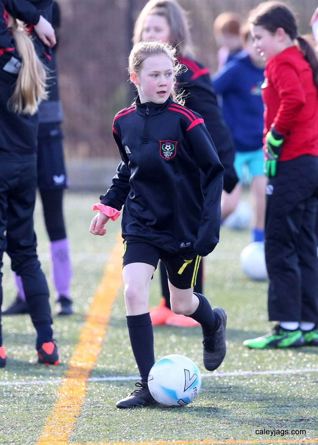 Thistle Girls' younger age groups return to training under Caley Thistle's guidance after threat to future of girls' football in Inverness