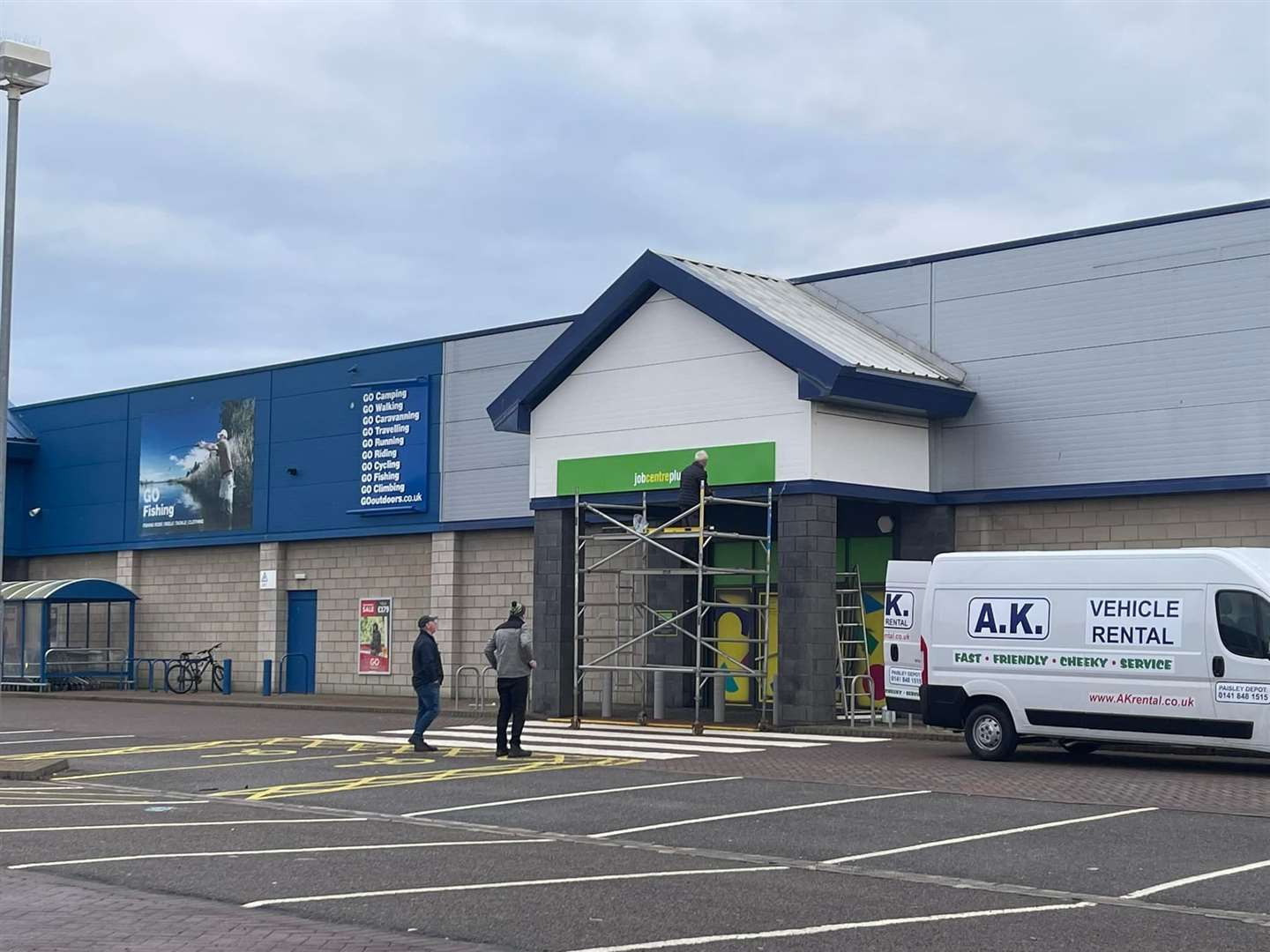 The new Job Centre next to Go Outdoors at Telford Retail Park. Picture by What's Happening Inverness on Facebook.