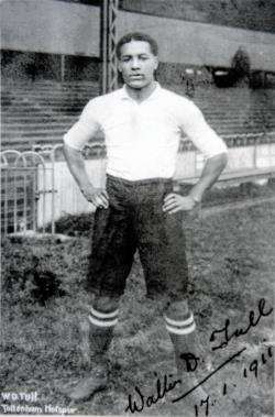 Walter Tull in his days as a Spurs player.