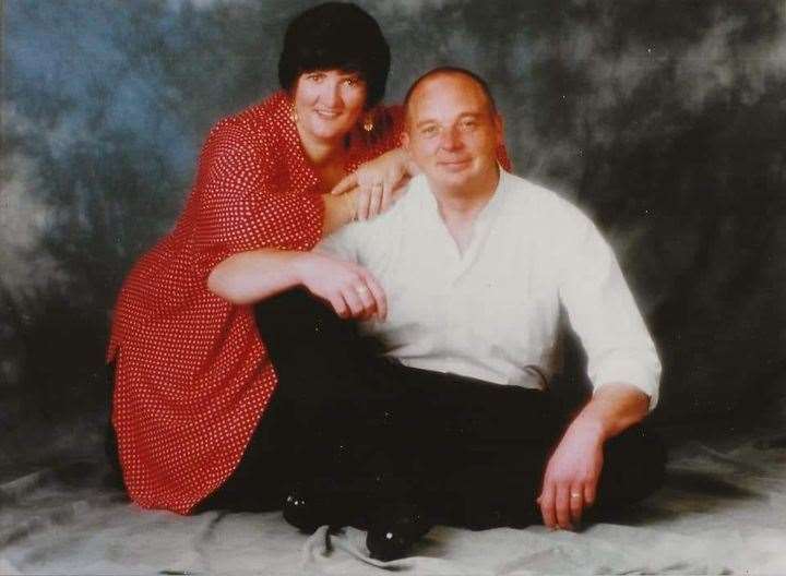 Sue Roddick who has passed away, with her husband Davy, who passed away 19 years ago.